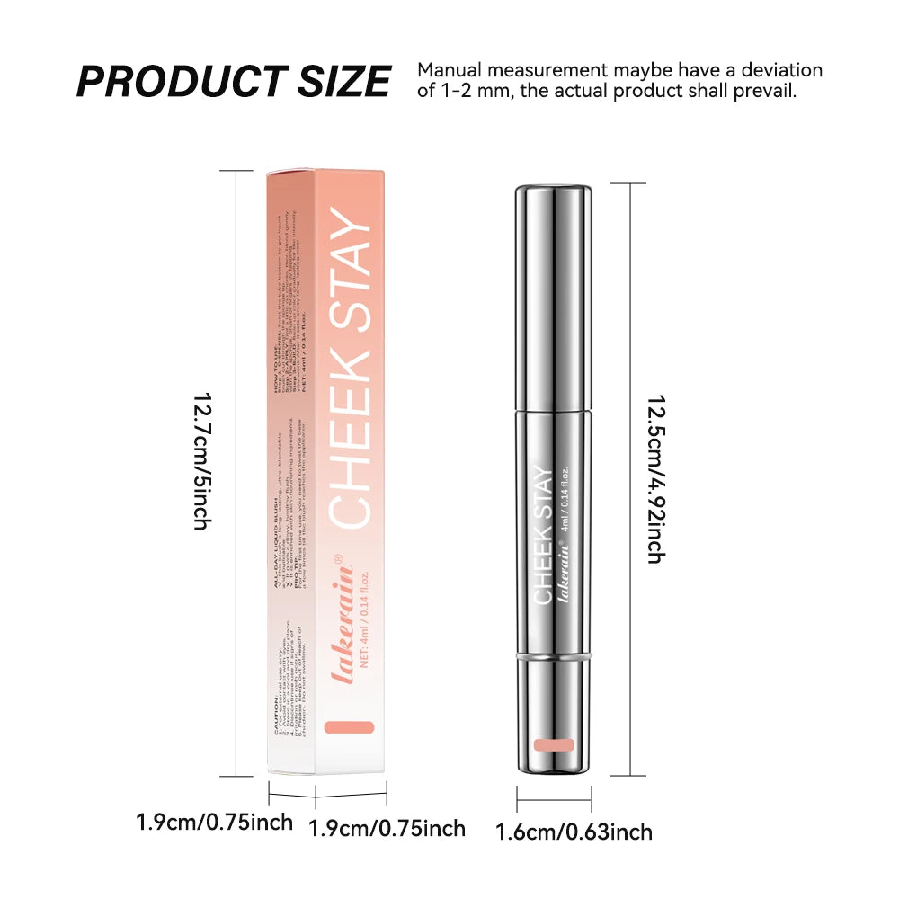 Liquid Blusher Cheek Stay Easy Apply Long-lasting Skin Tone Sponge Qme