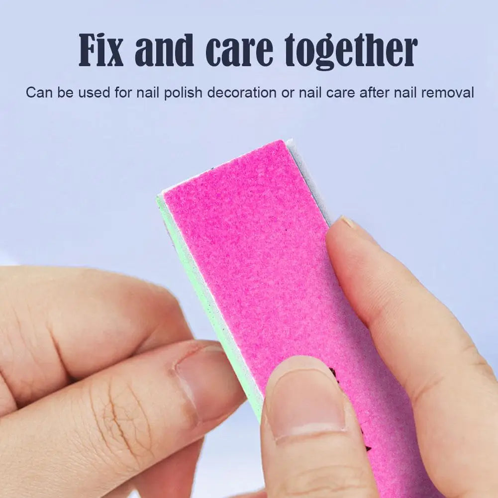 4 Way Nail Buffer Block, Four Sides Nail Shine Buffers Blocks Files For Natural And Acrylic Nails Smoother Buffing Block Polish Qme