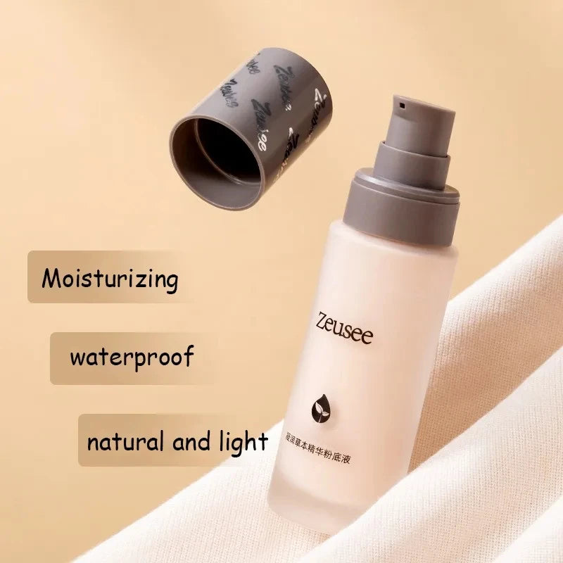Face Base Liquid Foundation Makeup Concealer Waterproof Brighten Whitening Long Lasting Coverage Oil-control BB Cream Cosmetics Qme