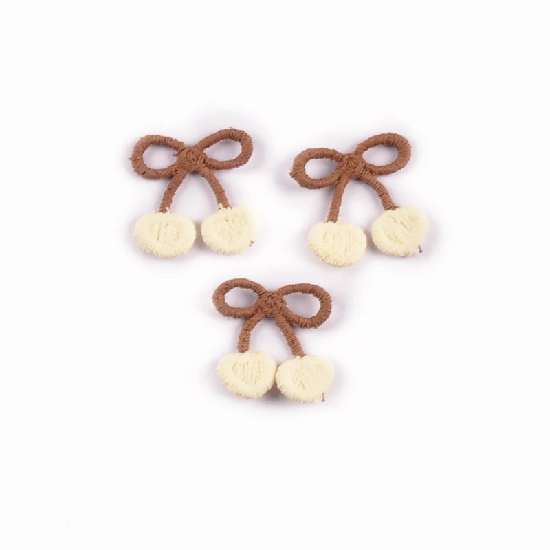 20pcs 16-35mm Mix Bow Shape Personality Appliques For Clothing Bag Decoration DIY Sewing Accessory Patch Without Gum cp4185 Qme 20pcs 2x2.3cm 2