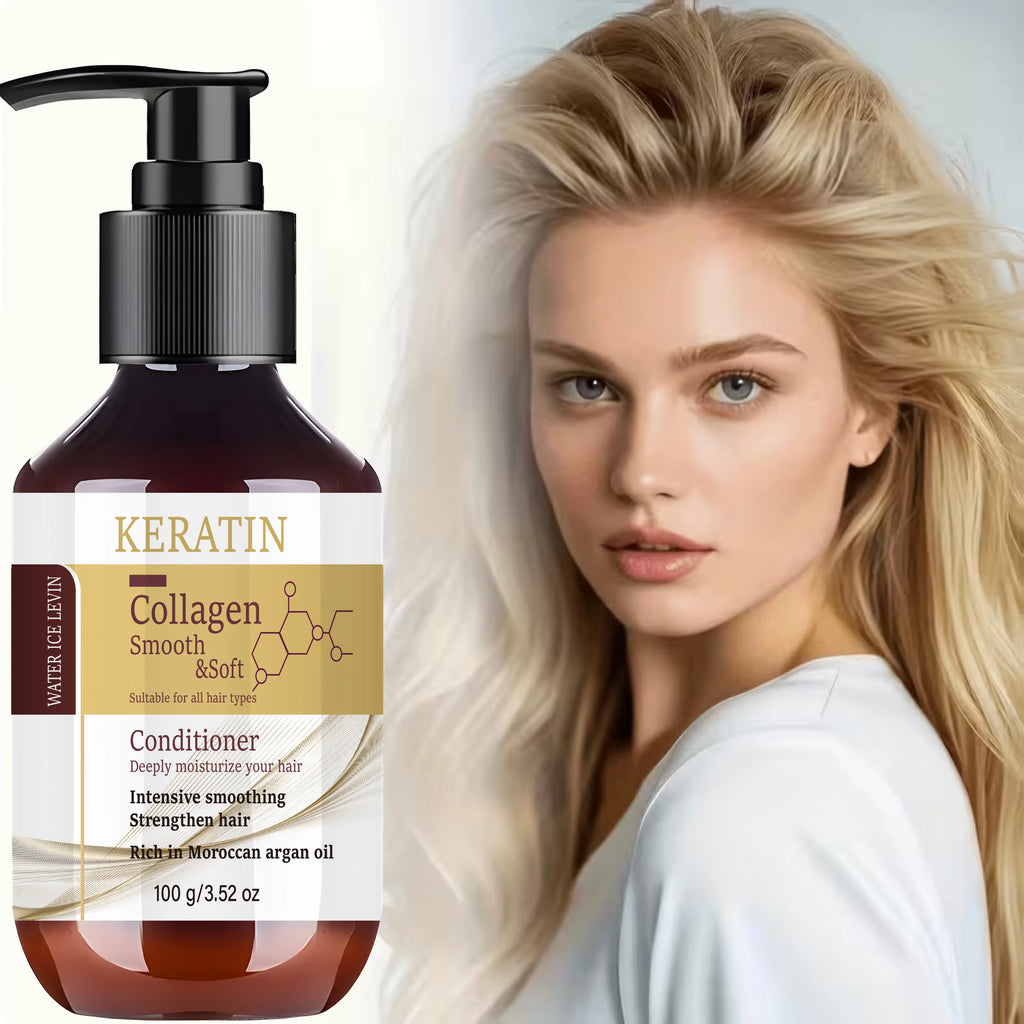 All Hair Type Keratin Collagen Conditioner, Rosemary Argan Oil Intensive Smooth Strengthen Hair Care Qme
