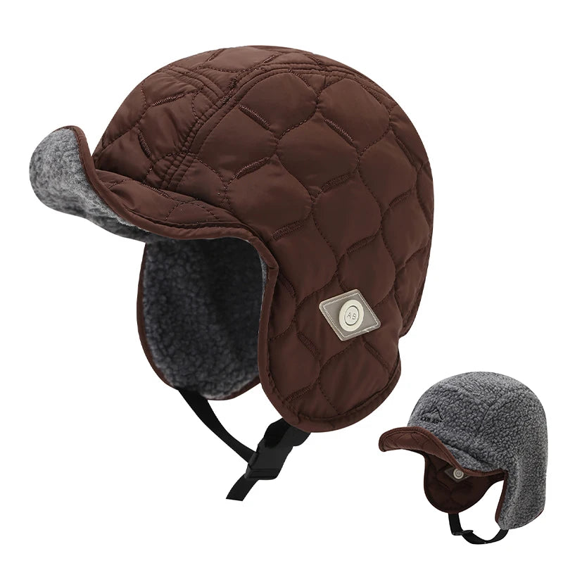 Winter Men Women Trapper Aviator Trooper Earflap Warm Waterproof Ski Qme Coffee