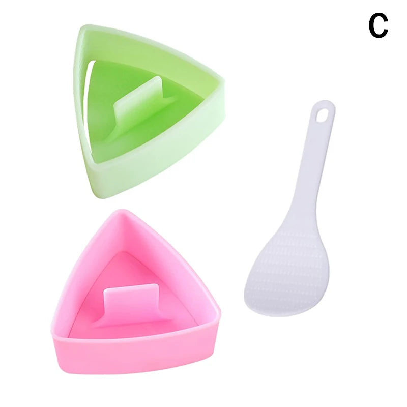 CC11Triangular Onigiri Mold Kitchen Food Utensils Sushi Press Qme C