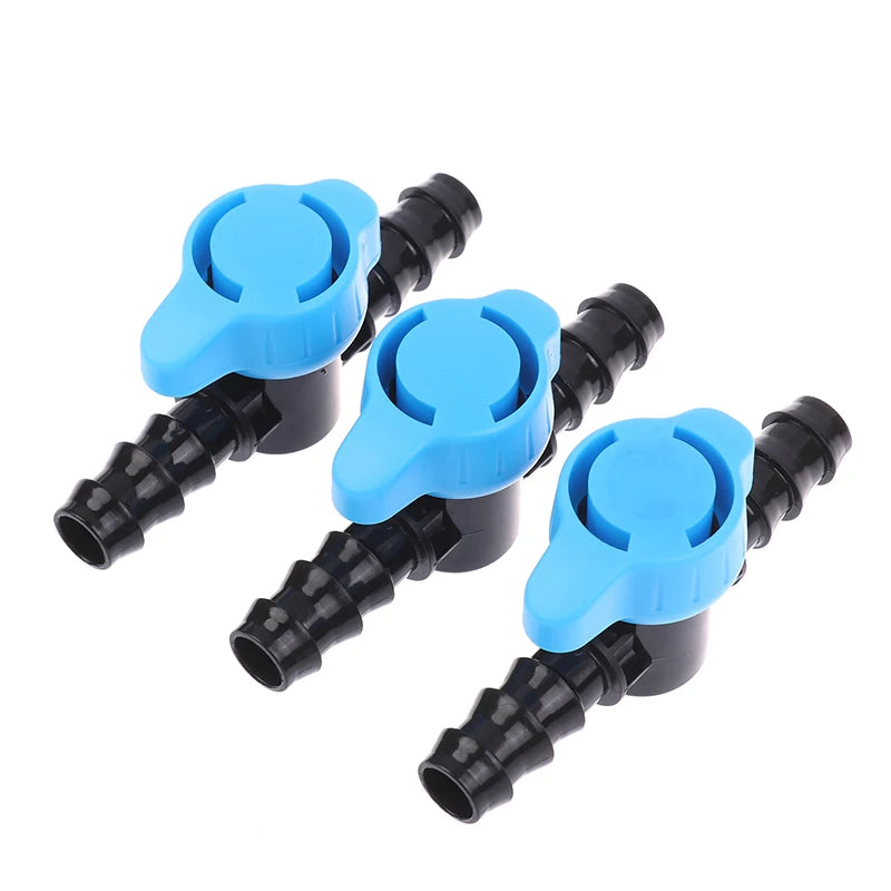 ^6Pcs 16MM Drip Irrigation Barbed Valve Hose Valve Garden Tap Drip Irrigation Pipe Connectors Water Valve For Drip Or Sprinkler Qme