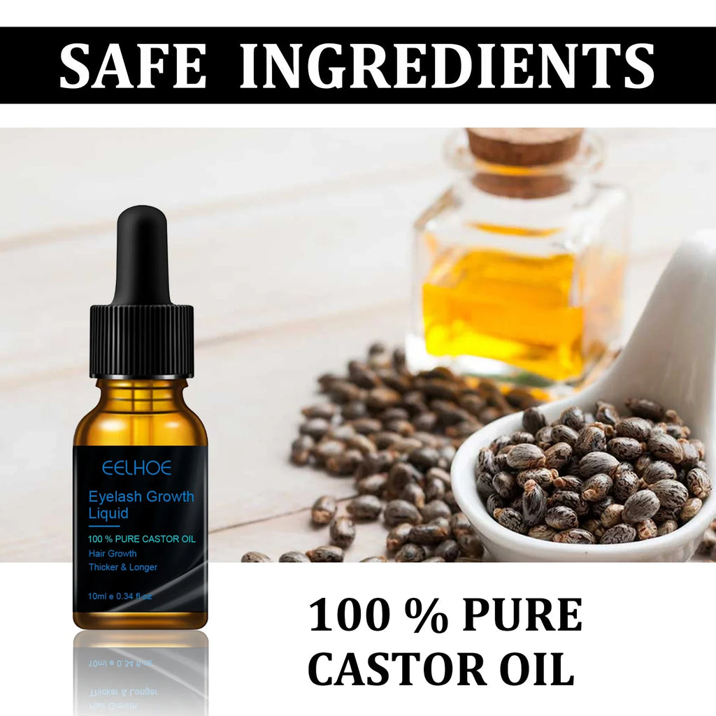 Eyebrows Natural Thick Slender Curl Curl Moist Natural Castor Oil Growth Liquid Serum Extension Eyelash Female Makeup Product Qme