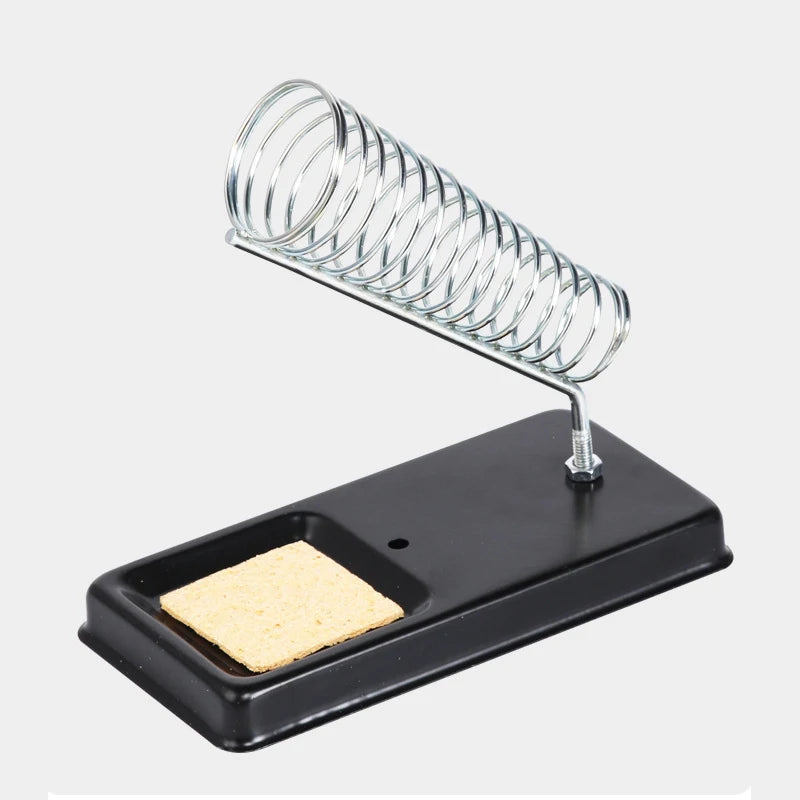 Portable Soldering Iron Stand Holder Tin Welding Cleaning Sponge Qme