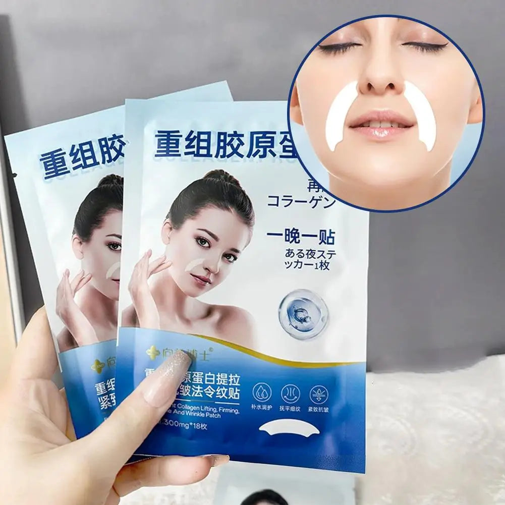 New Facial Patches Alcohol-Free with Niacinamide Collagen Aloe Vera for Brow-Line Wrinkles Suitable for All Skin Types Care I9D7 Qme