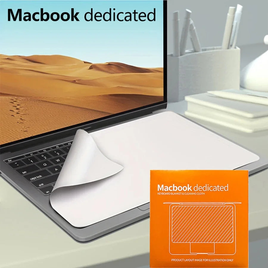 Dustproof Keyboard cloth For Apple Macbook Pro 13 Inch M1 M2 Pro 13 15 16 Inch Screen Cleaning Blanket Cloth Protection Film Qme