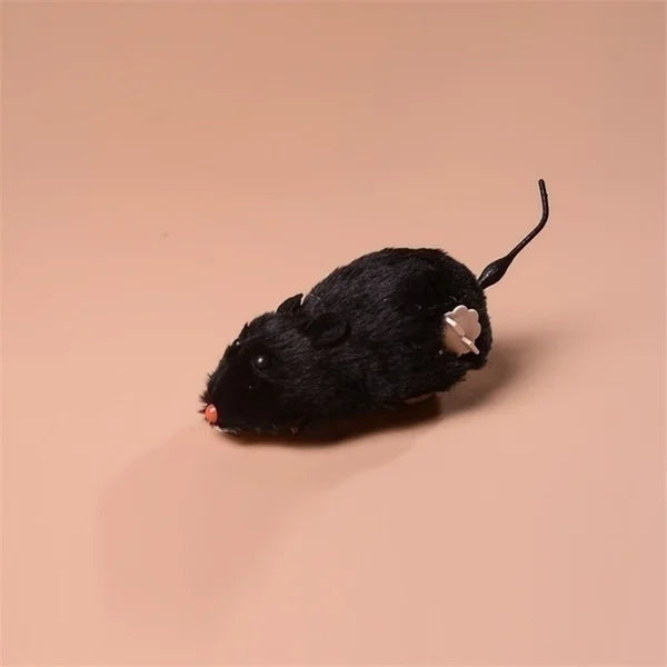 1Pcs Funny Lifelike Plush Mouse Running Rat Toy for Cats Dogs Pets Kids Random Color Cat Birthday Gift Qme