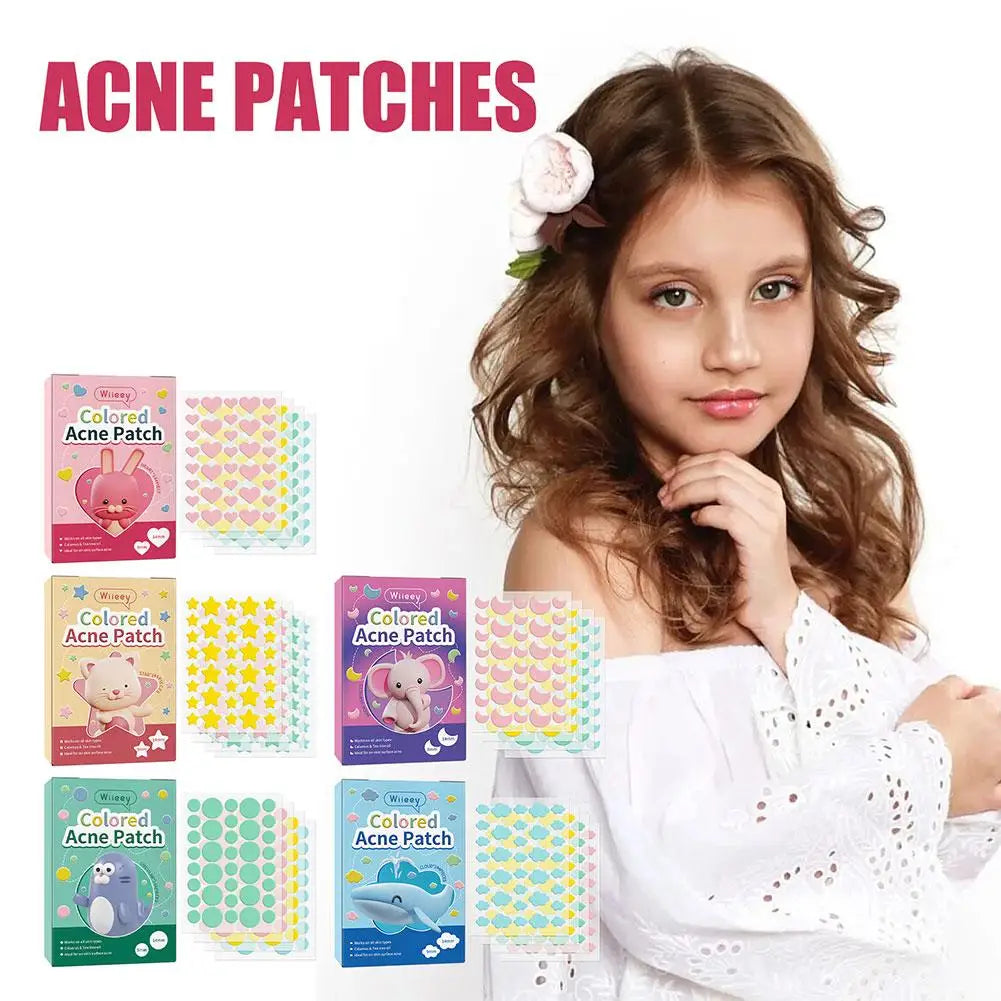 144 PCS/SET Star Pimple Patch Acne Colorful Invisible Acne Removal Skin Care Stickers Concealer Face Spot Beauty Makeup Tools Qme