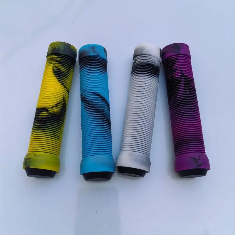 1Pair TPR Rubber Ergonomic Comfortable Mountain Bike Handlebar Grips Qme
