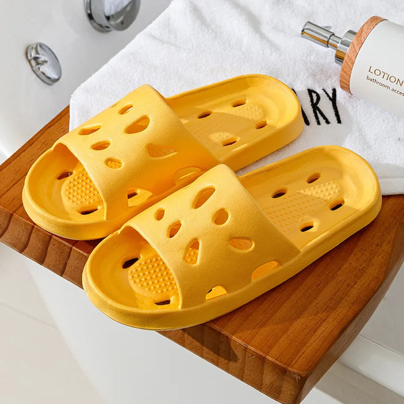 Summer Slippers Men Women Soft Indoor Home Slides Cloud Slipper Flat