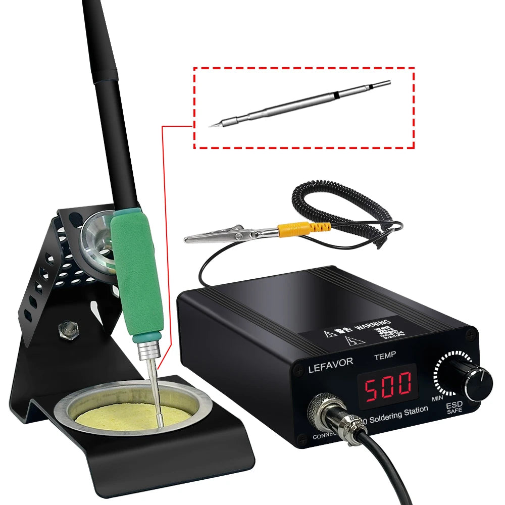 T210 Soldering Station Iron LED Digital Adjustment Auto Sleep 1s-1 5s Qme C120 SET1 110V US PLUG