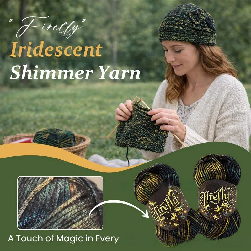 Firefly Iridescent Shimmer Yarn Handmade-friendly Perfect Holiday Qme