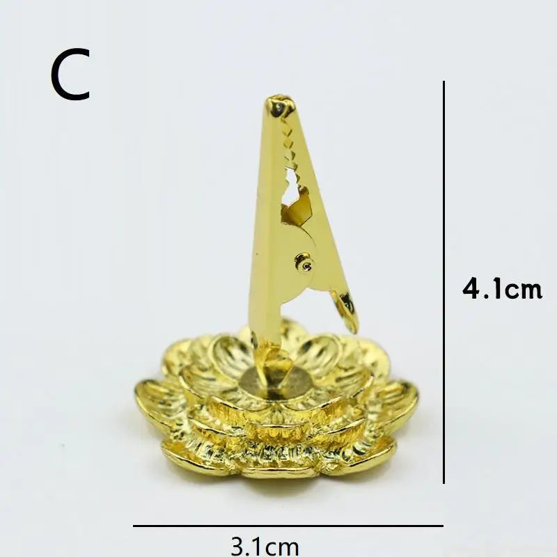 1/4PCS Incense Stick Holder Mini Lotus Fragrance Clip - Incense Burner Cones Censer Teahouse Sandalwood Coil Home Decor Qme C