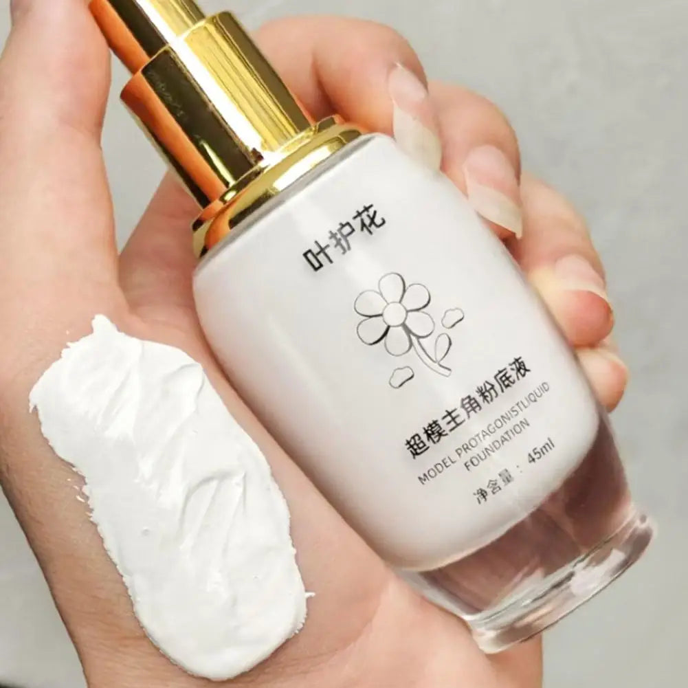 Pure White Liquid Foundation Goth Cream Concealer Cosplay Clown Qme