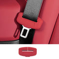 Seat Belt Buckle Cover Anti-scratch Rubber Car Protector Clip Qme Red
