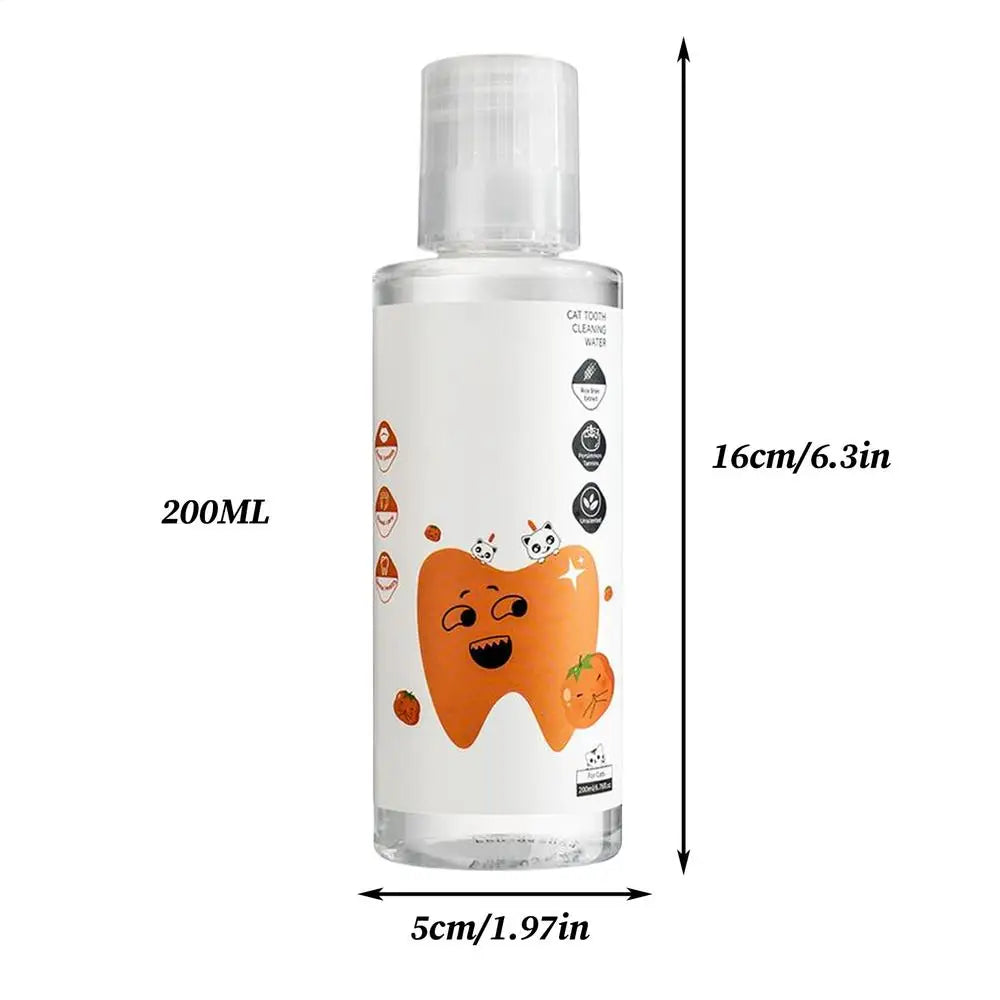 Dog Breath Water Additive 200ml Natural Healthy Bad Breath Remover Solution for Indoor Outdoor Travel Brushing Grooming Health Qme cat