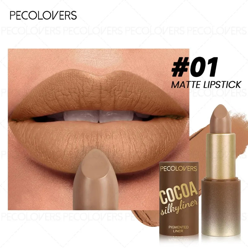 Multi-color Lipstick Brown Lip Gloss Selection Non-dry Full Charming Qme 01