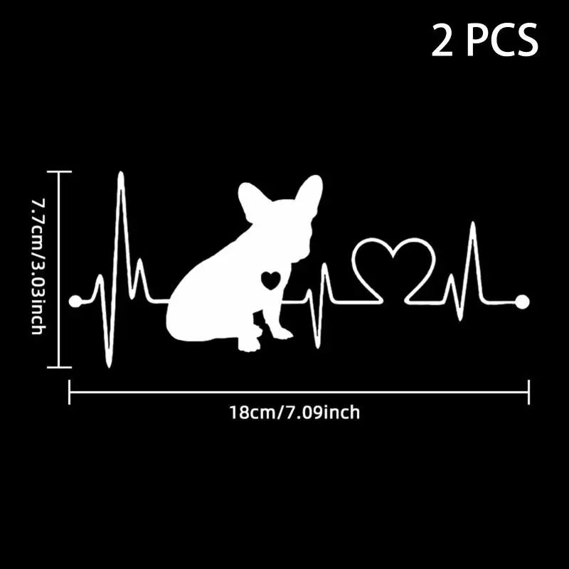 Car Sticker Pet Cat Heartbeat Lifeline Creative Truck Automobiles Qme A5