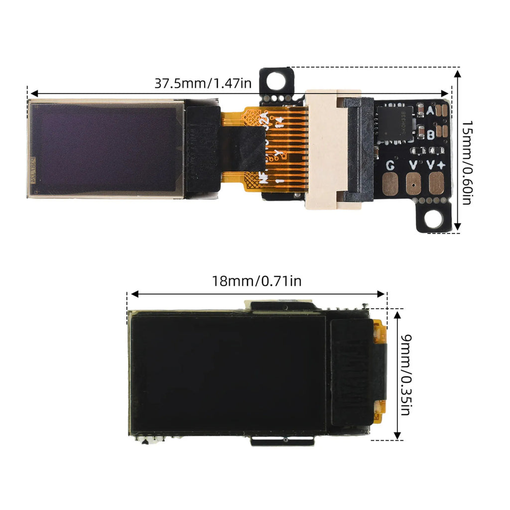 Mini OLED Digital Voltmeter Ultra Thin 0.5 Inch High Precision Voltage Meter DC 0-30V OLED LCD Display Module for Power Supply Qme