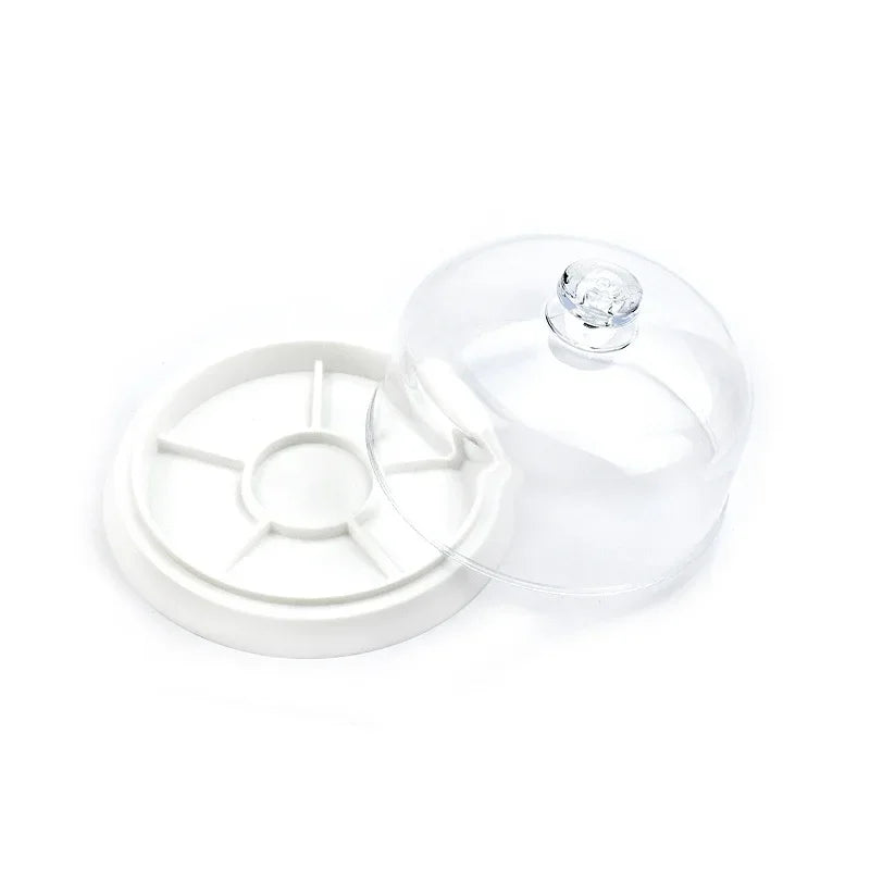 6 Slots Watch Dust Sheet Cover with Tray Watch Movement Repair Tool Jewelry tools Spare Protector Watchmaker Repair Tool Qme White Dust cover