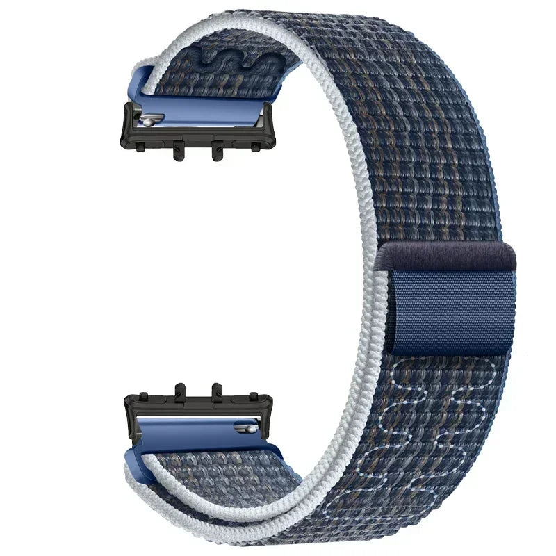 Nylon Loop Strap for Samsung Galaxy Fit 3 Adjustable Elastic Bracelet Watchband for iWatch Samsung Galaxy Fit3 Band Accessories Qme BU Galaxy Watch Fit 3