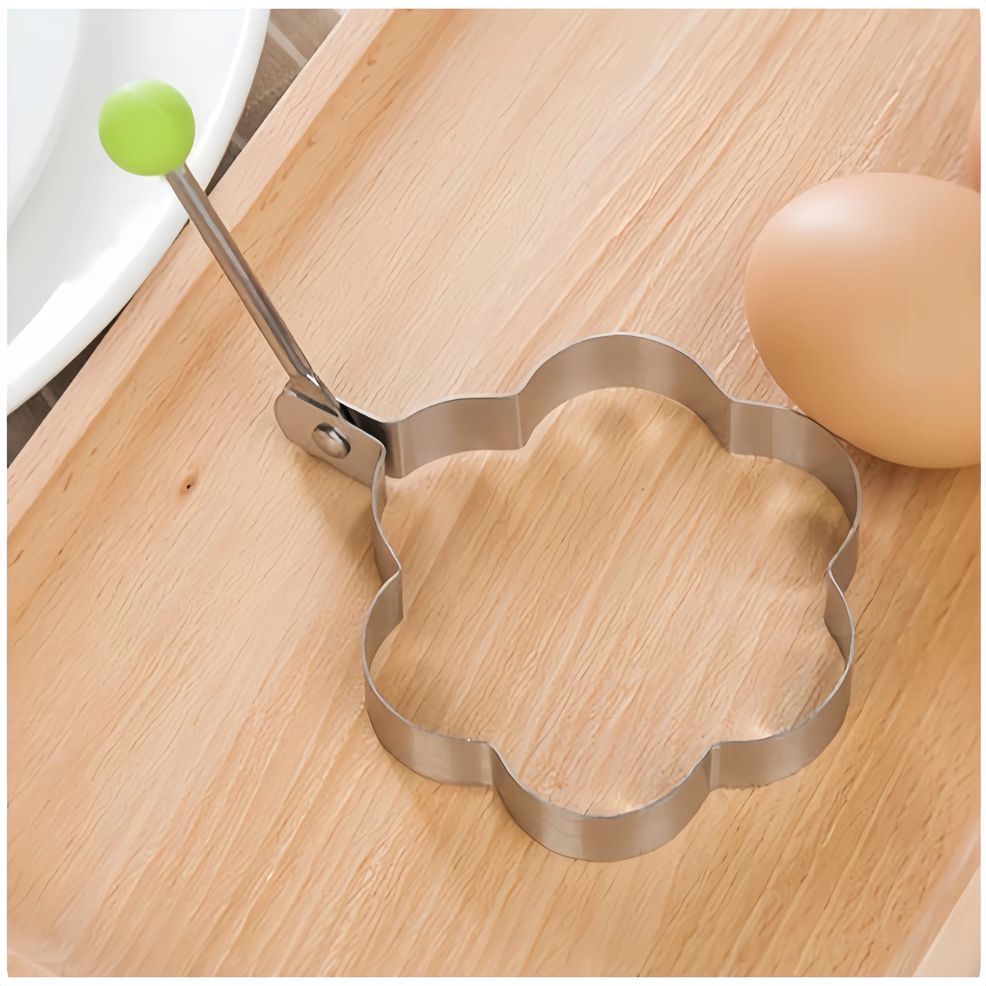 1/4/5PCS Stainless Steel Omelette Forming Machine Mold Frying Pan Pancake and Egg-shaped Device Kitchen Gadgets Qme Flower shape