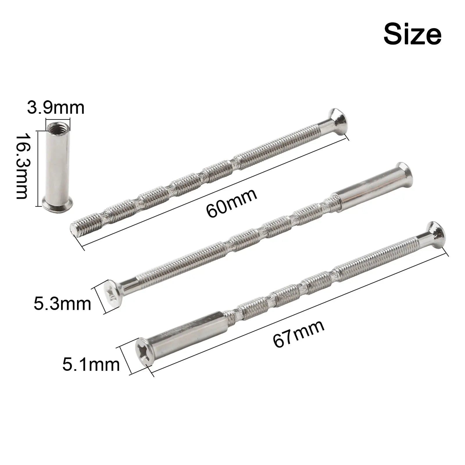 Door Handle Screws Through Fixing Roses Knobs Lock Eophmi M3 Qme