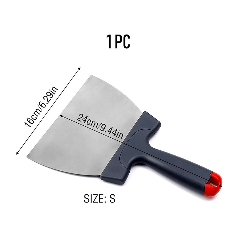 Stainless Steel Dough Scraper Coating Spatula Chocolate Kitchen Qme 430 S