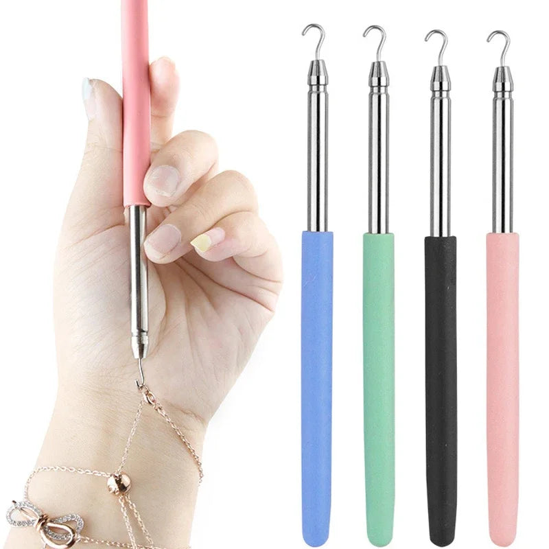 1Pc Bracelet Clasp Helper Tool Bracelets Jewelry Wearing Tools Bracelet Fastening Helper Plier Clip Quick Donning Qme