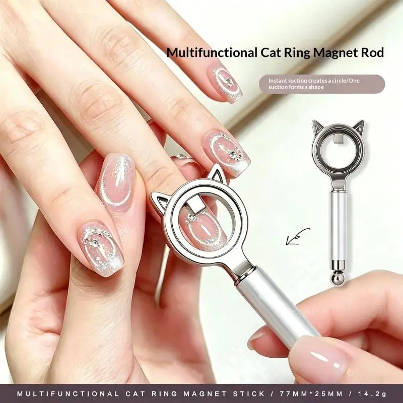 High-strength Magnet Cat Eye Gel Polish Dazzling Black Hole Effect Qme Silver