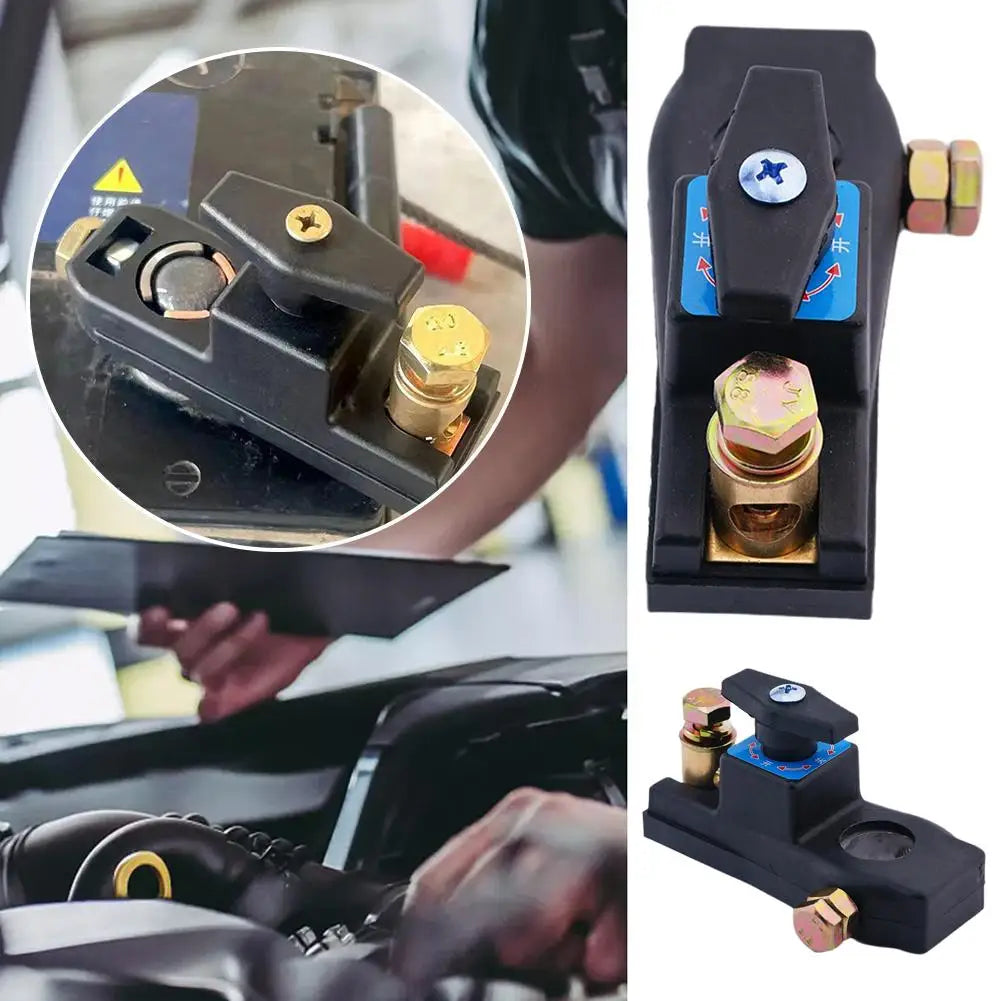 Car Battery Disconnect 12V-24V Top Post Disconnect Switches Automotive Replacement Battery Switches Marine Battery Disconnect Qme