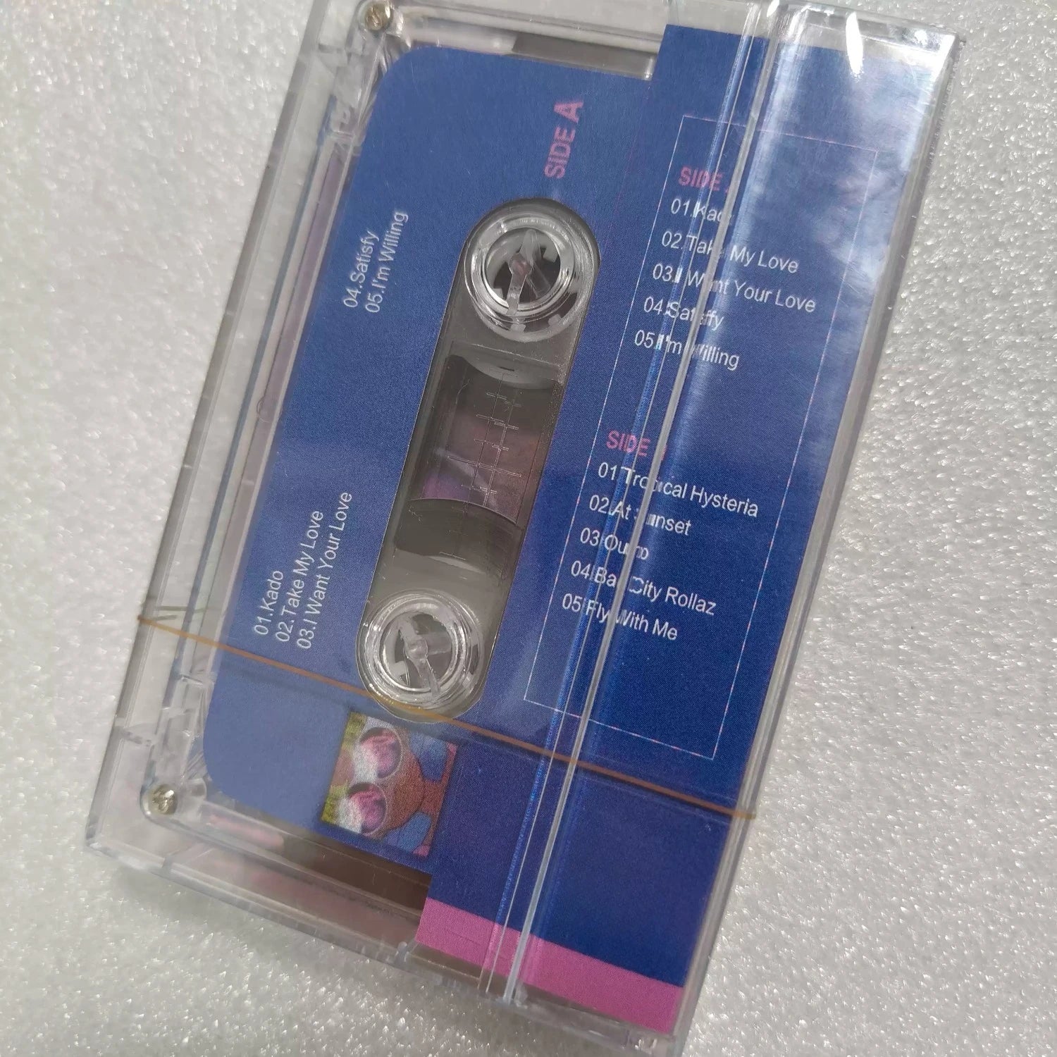 Retro Vaporwave Style Cassette Tape, Anime Sunglass Girl Art Cover, High-Fidelity Analog Audio Media for Fans & Home Decor Qme