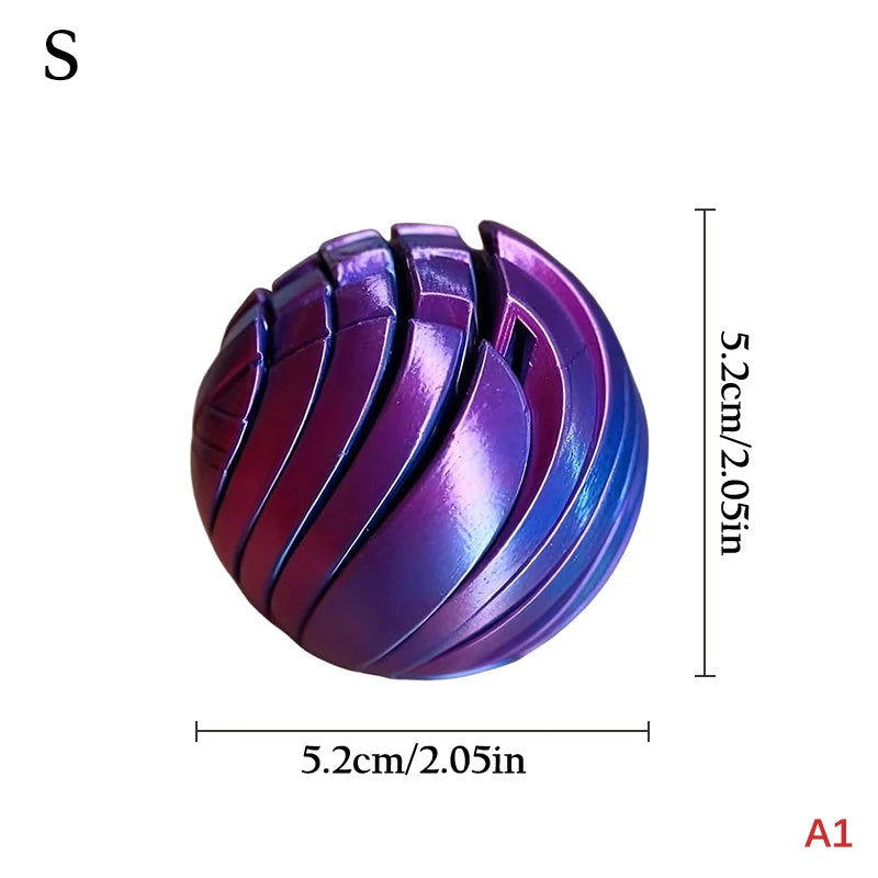 Gear Liquid Flow Ball Rotating Design Relief Toys Offic Slime Fidget Qme A1