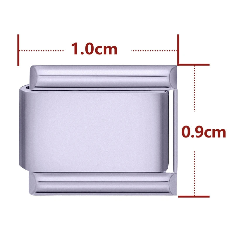 Fashion Birthday Day Numbers Name Customization Italian Charm Link Fit 9mm Stainless Steel Bracelets DIY Beads Making Hand Chain Qme Style 13