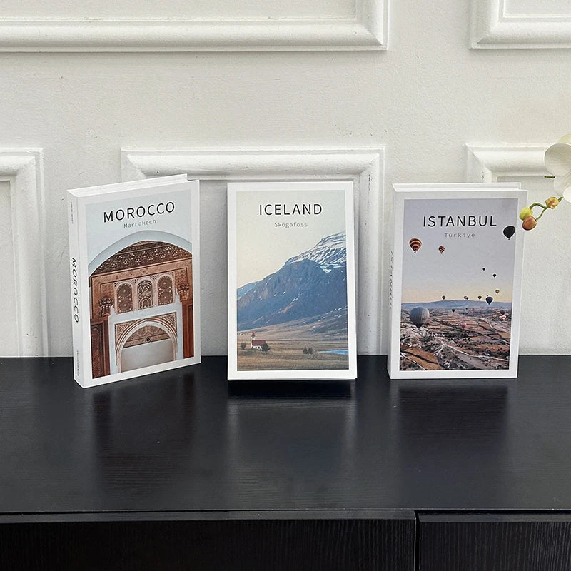 Luxury Fake Books Decoration Fashion Creative Simulation Book Desktop Qme