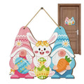 Easter Welcome Sign Front Door Decorations Bunny Seasonal Home Spring Qme China Mainland