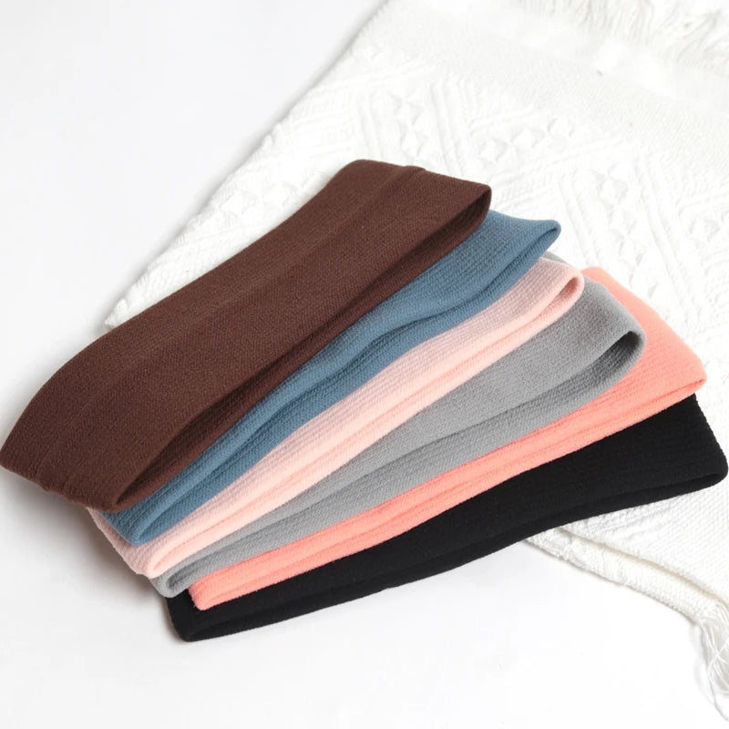 Sweatproof Sports Wide Elastic Headbands Men Women Thick Gym Cosmetic Qme