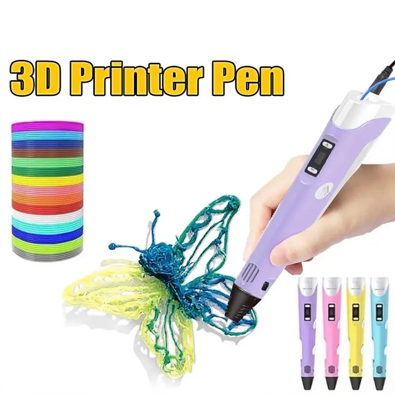 3D Printing Pen Digital Display Intelligent Making Doodles Graffiti Qme