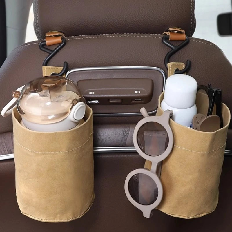 Car Trash Can Umbrella Storage Bin Multifunctional Vehicle Folding Qme