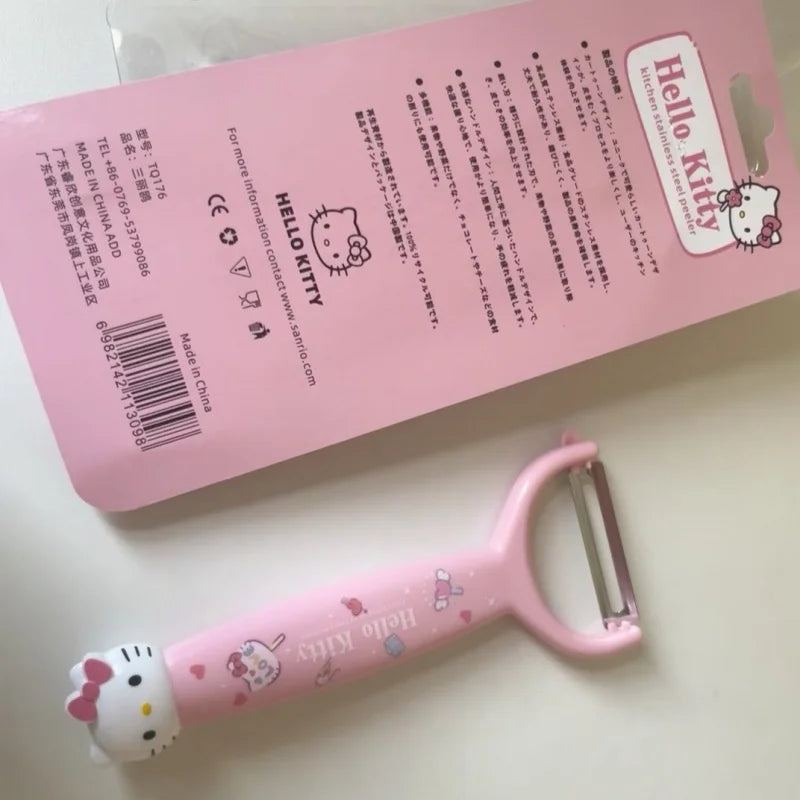 Hello Kitty New Japanese-Style Cute Peeler Stainless Steel Cartoon Peeler Kitchen Peeling Tool Qme
