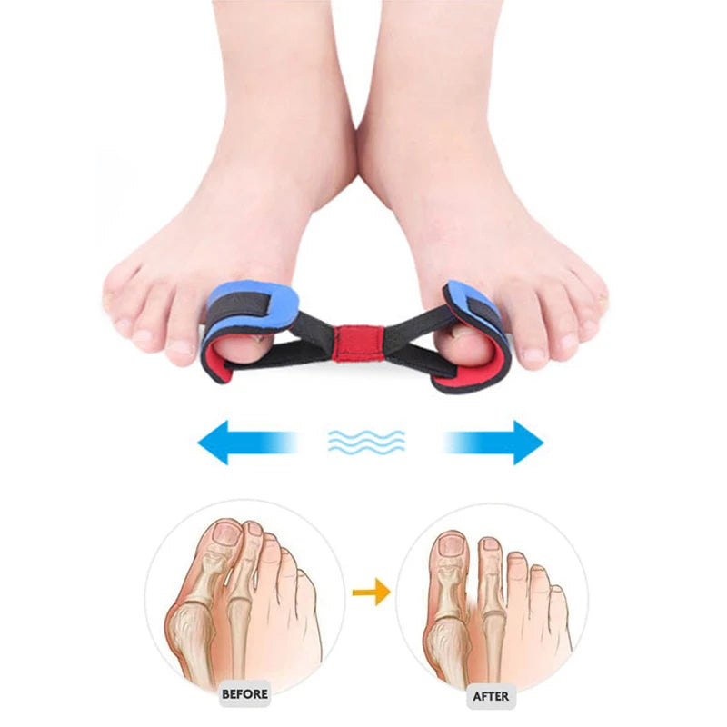 Pexmen Elastic Big Toe Binding Cushion Belt Soft Flexible Partition Qme