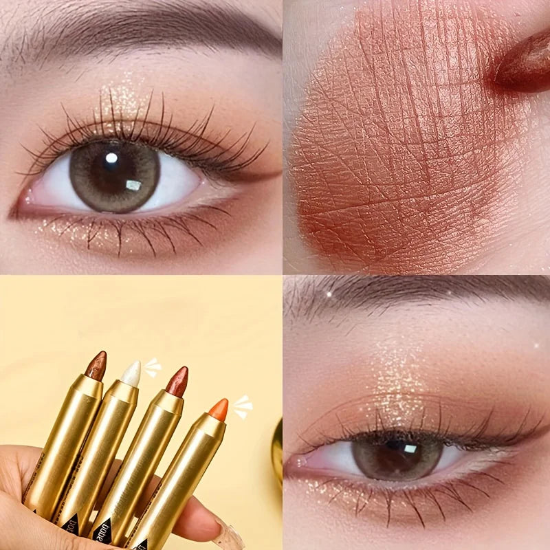 Waterproof Eyeshadow Stick Matte Shimmer Long-lasting Wear Qme