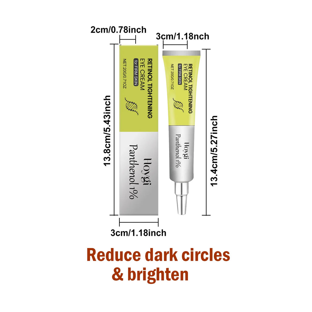 Eye Cream Care Firming Anti-Wrinkle Retinol Under Eye Lightening Dark Circles Eye Bags Removal Anti Puffiness Anti-Aging Qme Lighten Dark Circles