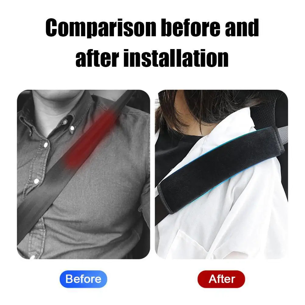 Car Seat Belt Shoulder Guard Comfortable Covers Protector Cushion Qme