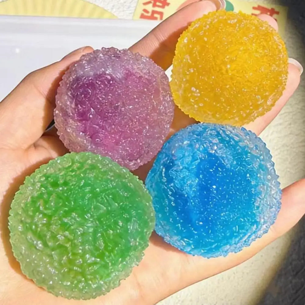 Ice Ball Maltose Squishy Toys Stress Multicolor Texture Sensory Qme