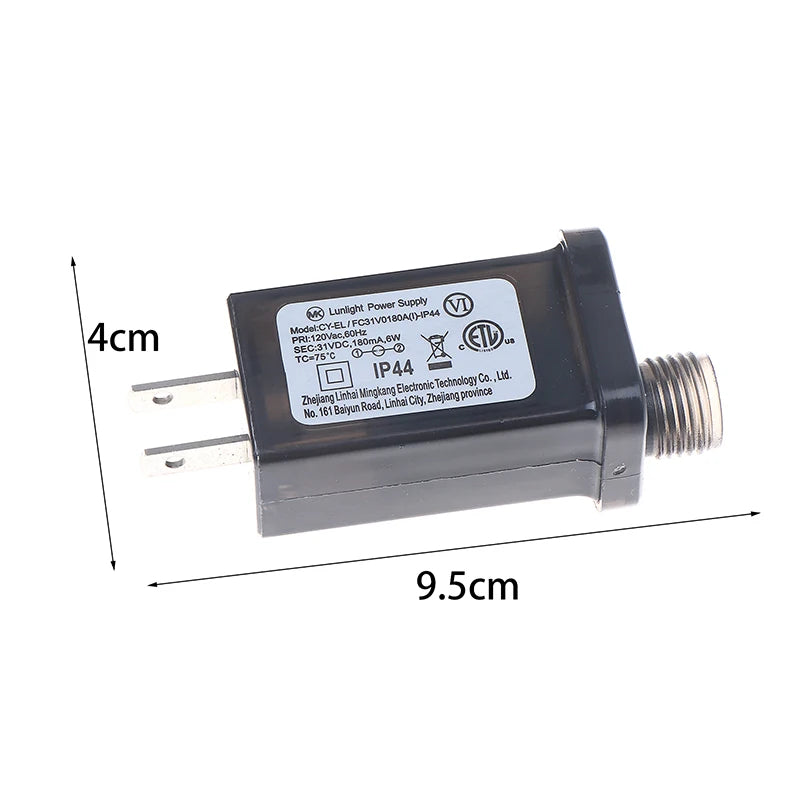 EU US UK Plug AC 220V 110V To 31VDC 6W 24V 5V Transformer Plug Power Supply IP44 8Modes LED Lamp Driver Switch Adapter Qme