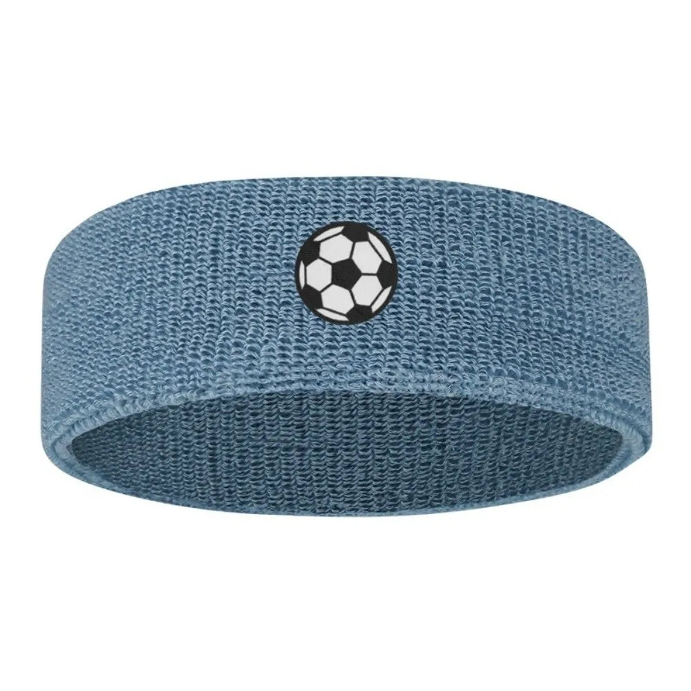 Sweat Absorbing Cartoon Sports Headband Polyester Wicking Hairband Qme