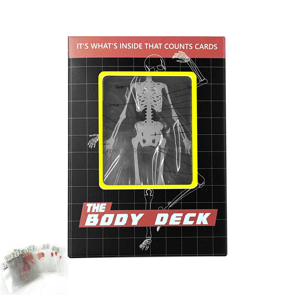 3D Image Educational Cards Reusable Funny Anatomy Poker Multi-Purpose Human Anatomy Playing Cards for Card Collectors Qme 1PC